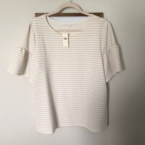 Black and cream Anthropologie top